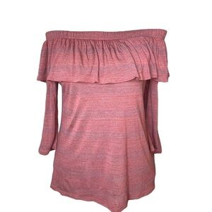 Dolan Off the Shoulder Tiered Top Size XS